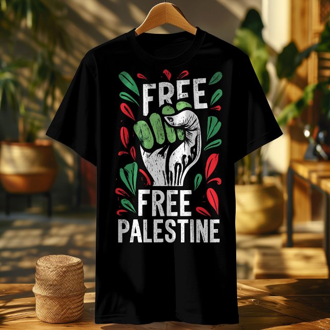 Camiseta bandeira palestina verde livre (Criador carregado)