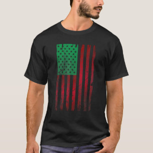 Camiseta Bandeira Pan-africana Americana Afastada África UN