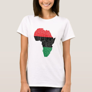 Camiseta Bandeira Pan-africana História Negra Design