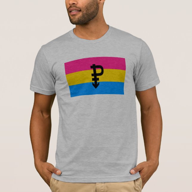 Camiseta Bandeira Pansexual do orgulho (Frente)