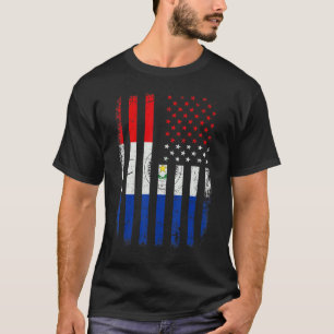 Camiseta Bandeira paraguaia-americana paraguaia gira o Para