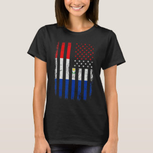 Camiseta Bandeira paraguaia-americana paraguaia gira o Para