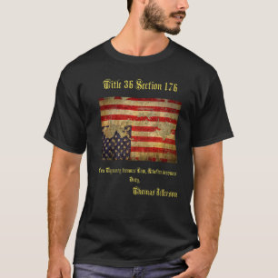 Camiseta Bandeira Patriota Americana Vinta Virada Para Baix