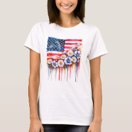 Camiseta Bandeira Patriótica Americana