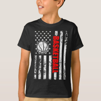 Camiseta Bandeira Patriótica Americana Basquete