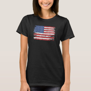 Camiseta Bandeira Patriótica Americana dos EUA Para Homens