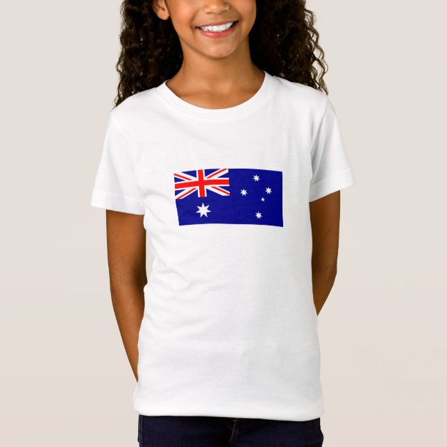 Camiseta Bandeira Patriótica Australiana T-Shirt (Frente)