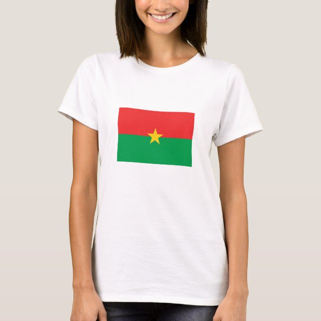 Camiseta Bandeira Patriótica Burkina Faso (Frente)