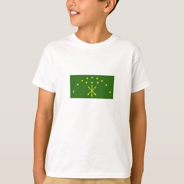 Camiseta Bandeira Patriótica da Adigueia (Frente)