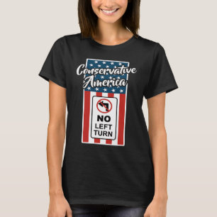 Camiseta Bandeira Patriótica da América Conservadora Sem Vi