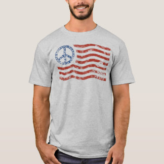 Camiseta Bandeira patriótica da paz do t-shirt (os miúdos