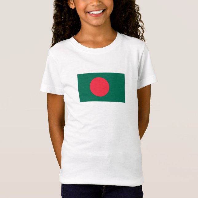 Camiseta Bandeira Patriótica de Bangladesh (Frente)