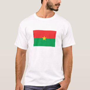 Camiseta Bandeira Patriótica de Burkina Faso