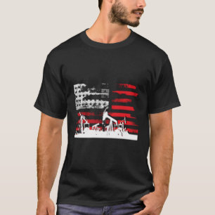 Camiseta Bandeira Patriótica De Oilfield Com Anel De Bomba