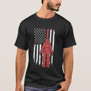 Camiseta Bandeira Patriótica de Técnico de OD EUA Descarte