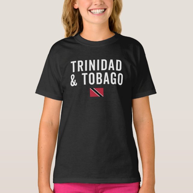 Camiseta Bandeira Patriótica de Trinidad e Tobago (Frente)