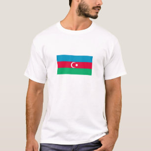 Camiseta Bandeira Patriótica do Azerbaijão