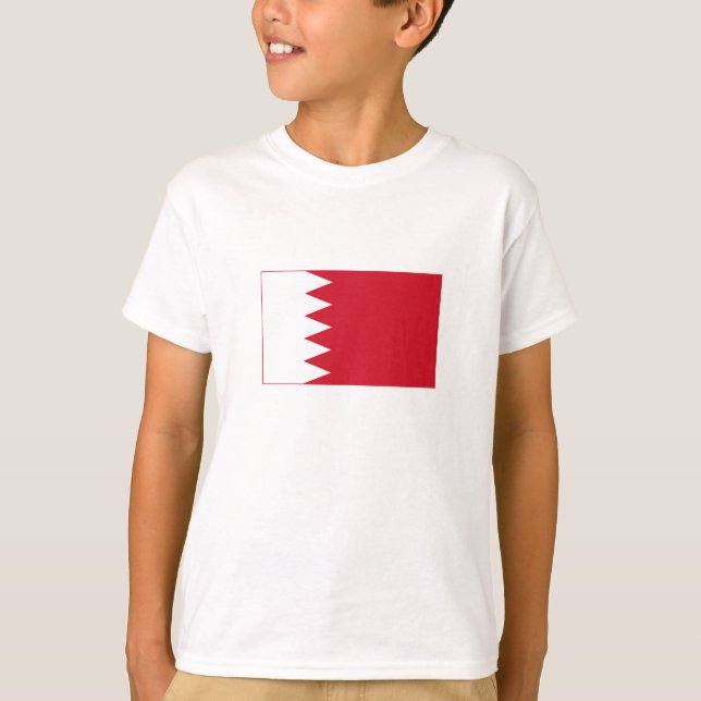 Camiseta Bandeira Patriótica do Bahrein (Frente)