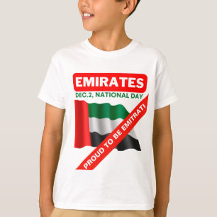 Camiseta Bandeira Patriótica dos Emirados Árabes Unidos