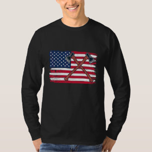 Camiseta Bandeira Patriótica dos Estados Unidos do Axle Mak