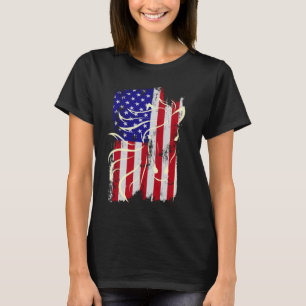 Camiseta Bandeira Patriótica dos EUA 4 de Julho Amantes de 