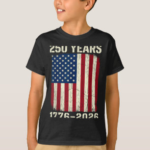 Camiseta Bandeira Patriótica dos EUA de 250 Aniversário 250