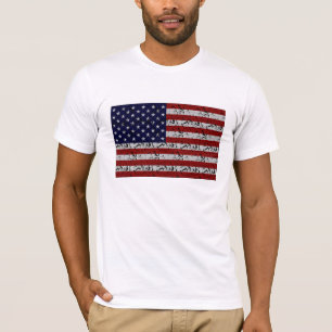 Camiseta Bandeira patriótica dos EUA do americano dos