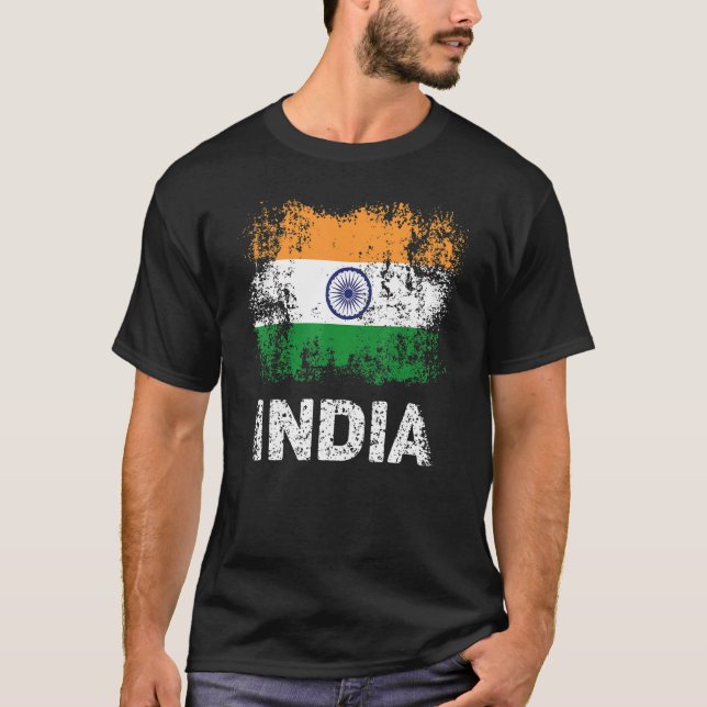 Camiseta Bandeira Patriótica Indiana (Frente)
