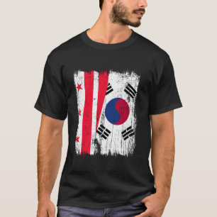 Camiseta Bandeira pela metade da Coreia do Sul em Washingto