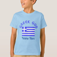 Bandeira Personalizada do Deus Grego para Meninos