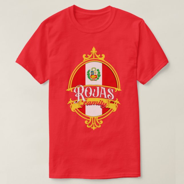 Camiseta Bandeira Peru da Família Rojas (Frente do Design)