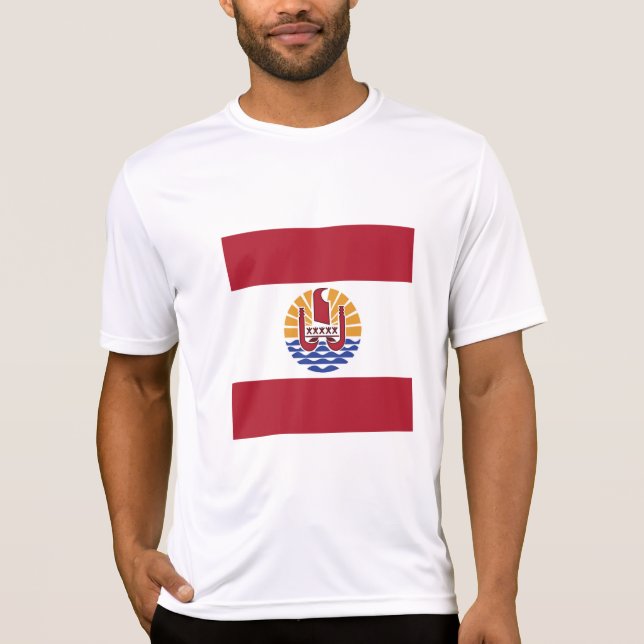 Camiseta bandeira Polinésia Francesa (Frente)