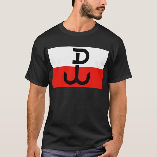 Camiseta Bandeira polonesa da resistência (Frente)