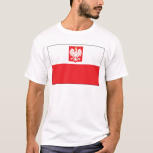 Camiseta Bandeira polonesa do falcão