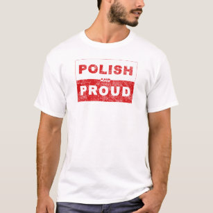 Camiseta Bandeira polonesa e orgulhosa
