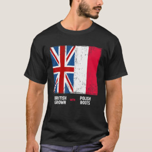 Camiseta Bandeira Polonesa e União Jack Flag & Polska Ideia