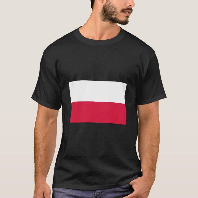 Camiseta Bandeira Polonesa (Polônia) (Frente)