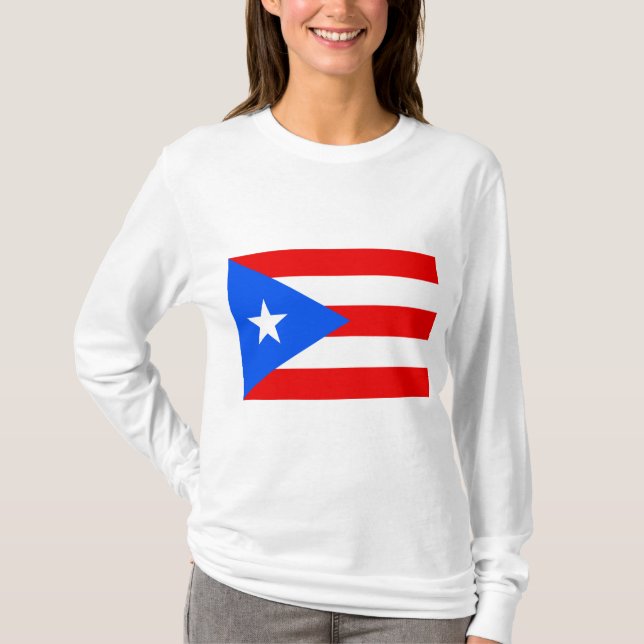 Camiseta Bandeira Porto Rico (Frente)