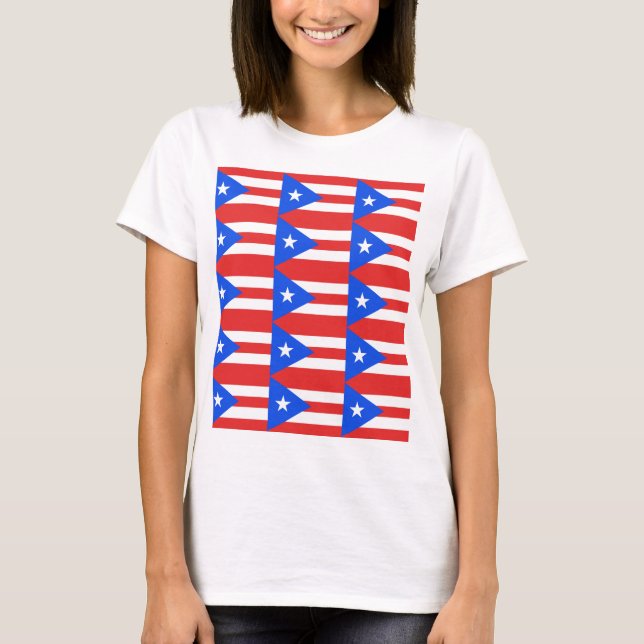 Camiseta Bandeira Porto Rico (Frente)