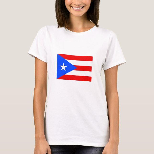 Camiseta Bandeira Porto Rico (Frente)