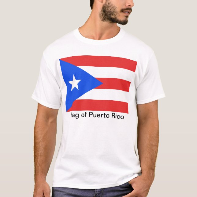 Camiseta Bandeira Porto Rico (Frente)