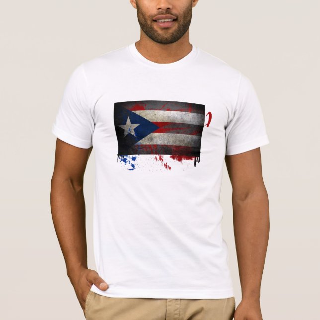 Camiseta Bandeira porto-riquenha (Frente)
