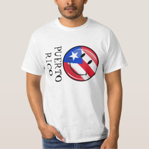 Camiseta Bandeira porto-riquenha sorridente