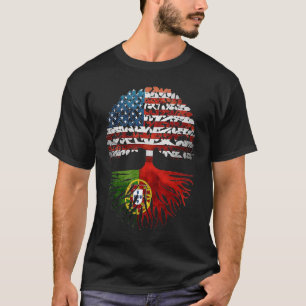 Camiseta Bandeira Portuguesa das Raízes Americanas Cultivad