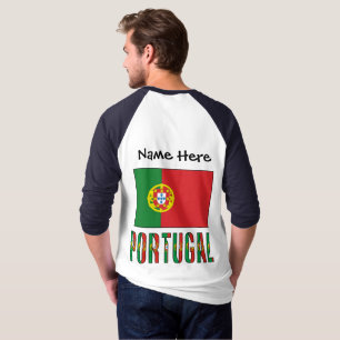 Camiseta Bandeira Portuguesa Personalizada 