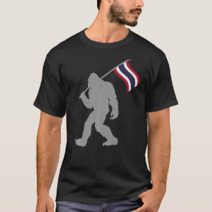 Camiseta Bandeira Prathet Thai Ou Thai Na Tailândia