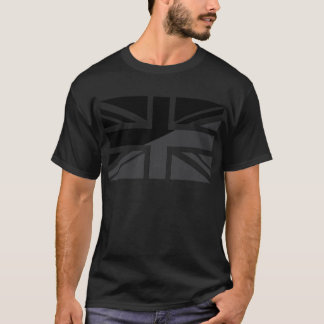 Camiseta Bandeira preta e cinzenta de Union Jack Ingleses