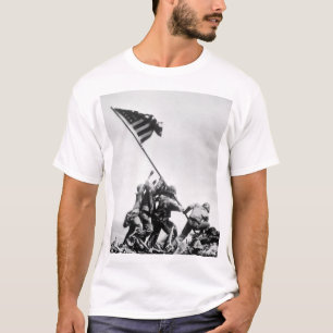 Camiseta Bandeira que aumenta na imagem de Iwo Jima_War