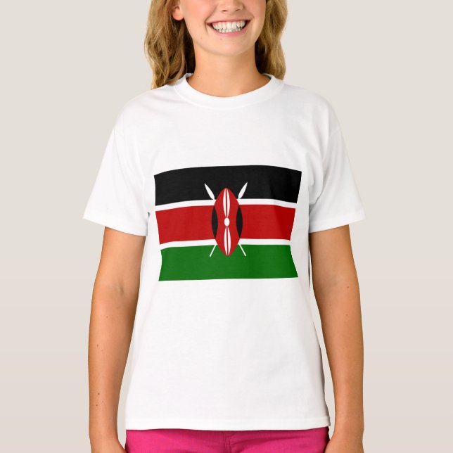 Camiseta Bandeira Quênia (Quênia) (Frente)