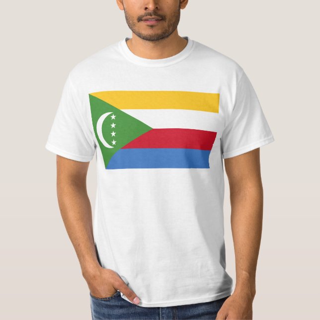 Camiseta Bandeira quilômetro de Cômoros (Frente)
